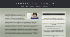 Desktop Screenshot of kimberlyhamlin.com